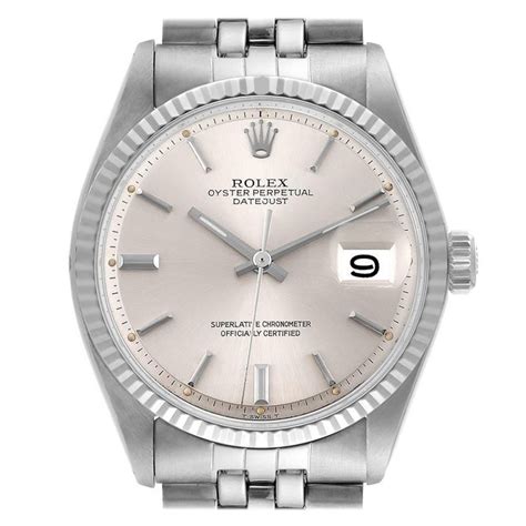 rolex datejust oro acciaio quadrante bianco|rolex datejust oro bianco.